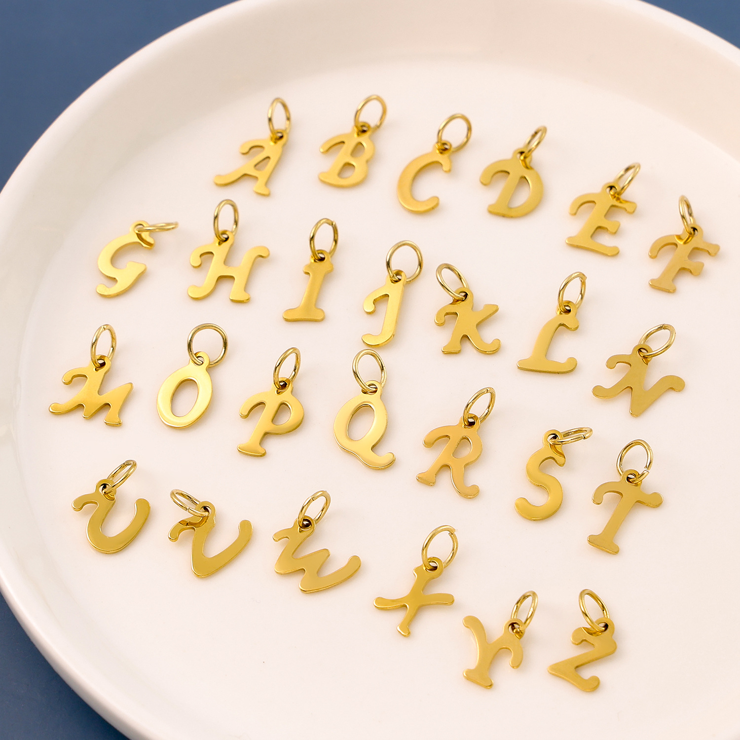 2g Weight Pendant, Chain Jewelry Making Type DIY Jewelry Accessories Classification 1 Piece Quantity 304 Stainless Steel Material Letter Pattern Plating Design Simple Style, Classic Style Style 1 Piece 304 Stainless Steel Letter Pendant Chain 4
