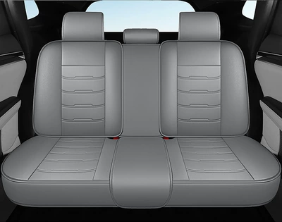 Four Seasons Pad, Head Full Leather Car Seat - temperament-gray-all-in-the-back-row-universal-for-five-seats