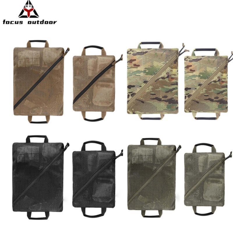 Bolsa de almacenamiento para lavado de deportes al aire libre multifuncional transpirable bolsa de red portátil riñonera deportiva bolsa de accesorios tácticos personalizada