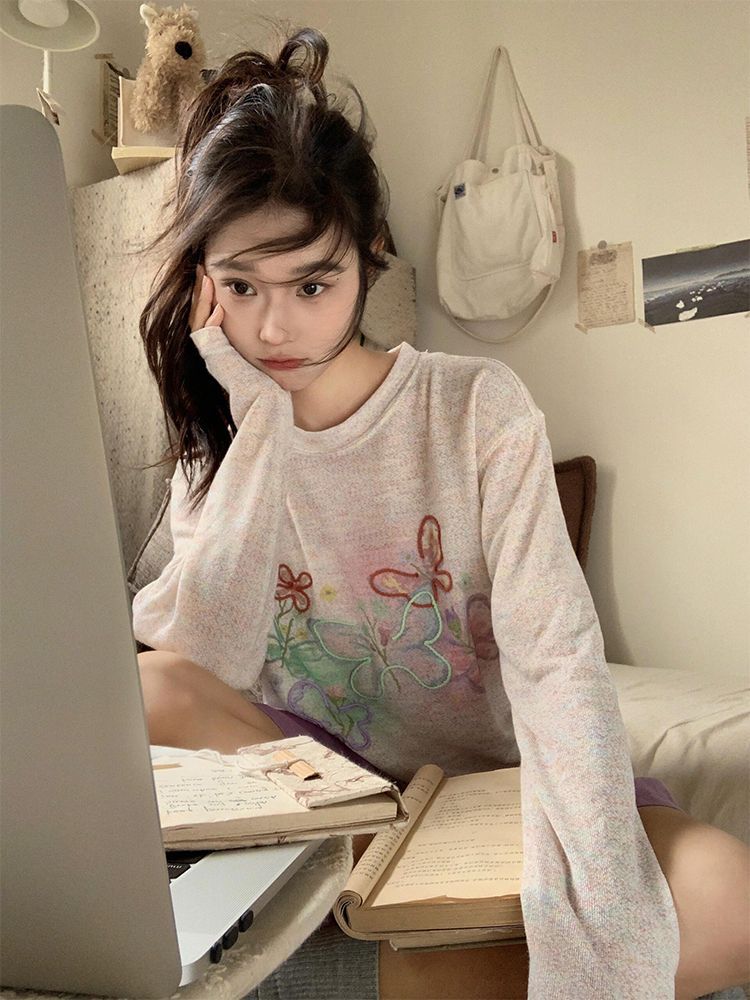 Thin summer long-sleeve for leisure