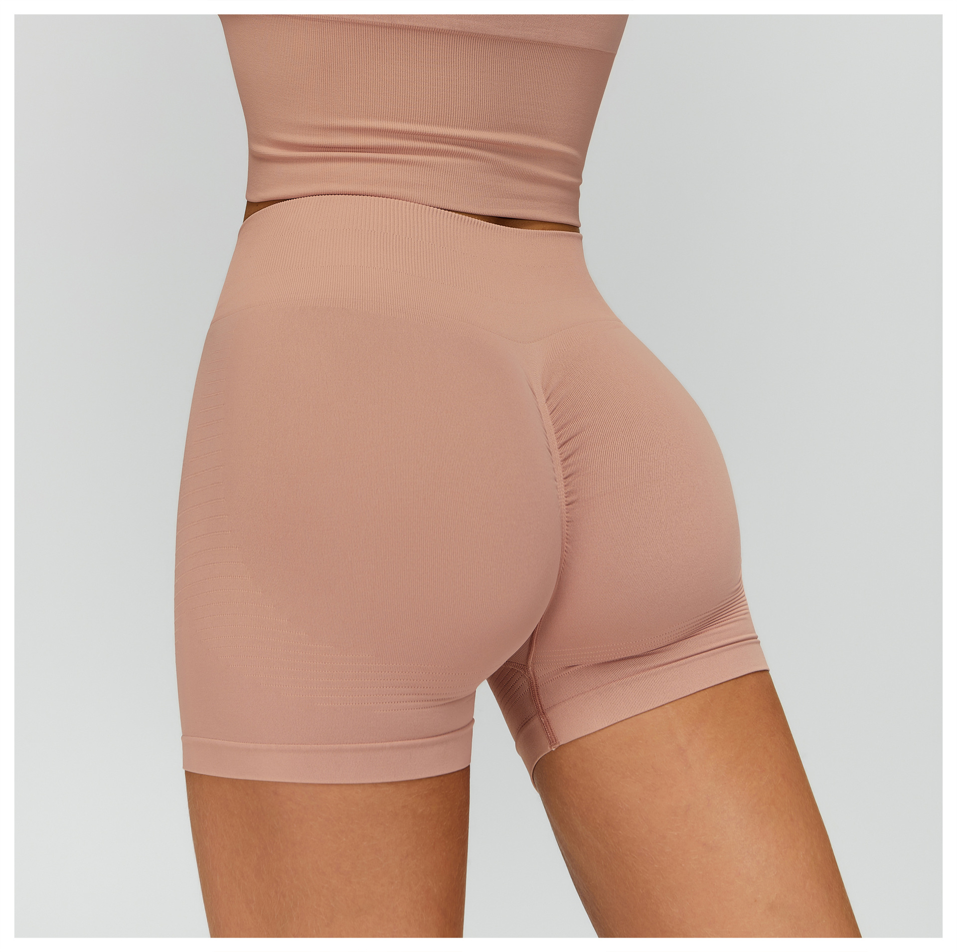 Seamless High-Waisted Yoga Shorts For Women – Peach Lift Design, Squat-Proof Workout Shorts For Gym, Running & Outdoor Activities_ecoleips.com