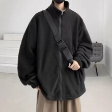 秋冬季男士外套简约棉衣潮牌痞帅工装立领棉服2026新款日常外套潮