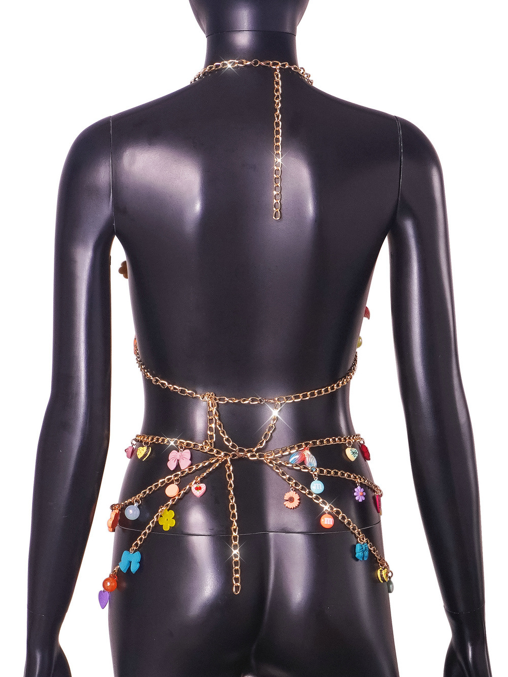 430g Weight Body Chain Classification 2 Pieces Set Quantity Holiday Occasion Resin Material Flower Pattern Summer Season Women's Gender Sexy Style Wholesale Jewelry Sexy Flower Resin Body Chain 9