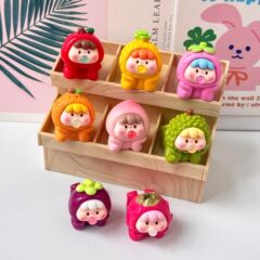 趴趴吐泡水果崽崽 盲袋萌粒diy饰品挂件钥匙扣公仔桌面树脂小摆件