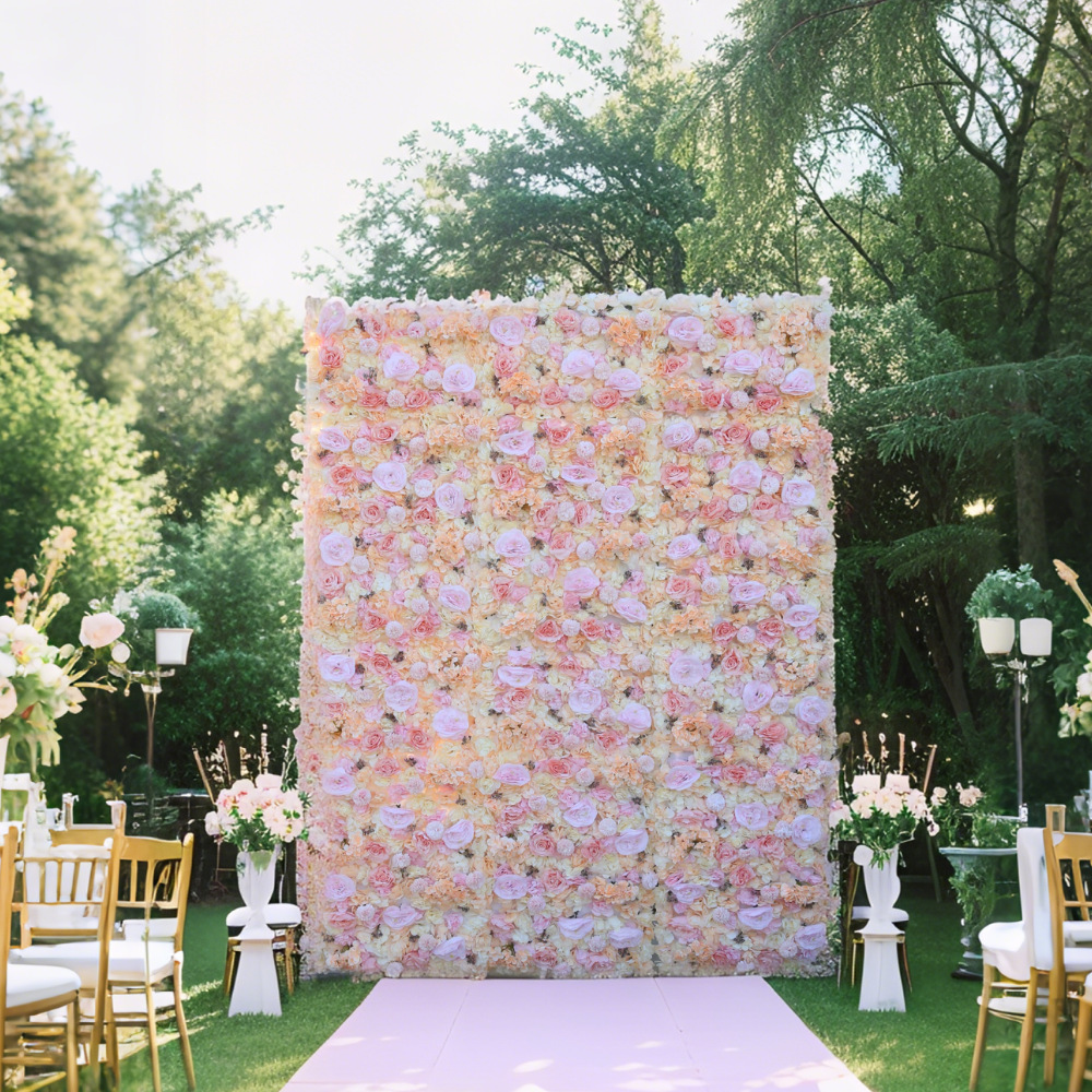 Fondo de tela simulación pared de flores pared de fondo boda decoración de bodas actividades al aire libre decoración pared de flores