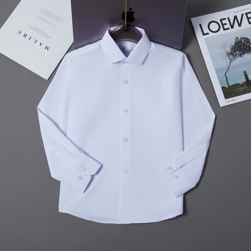 Customized Kidsren's White Shirt School Uniform Boy's White Shirt Export White Shirt 29-36 Size