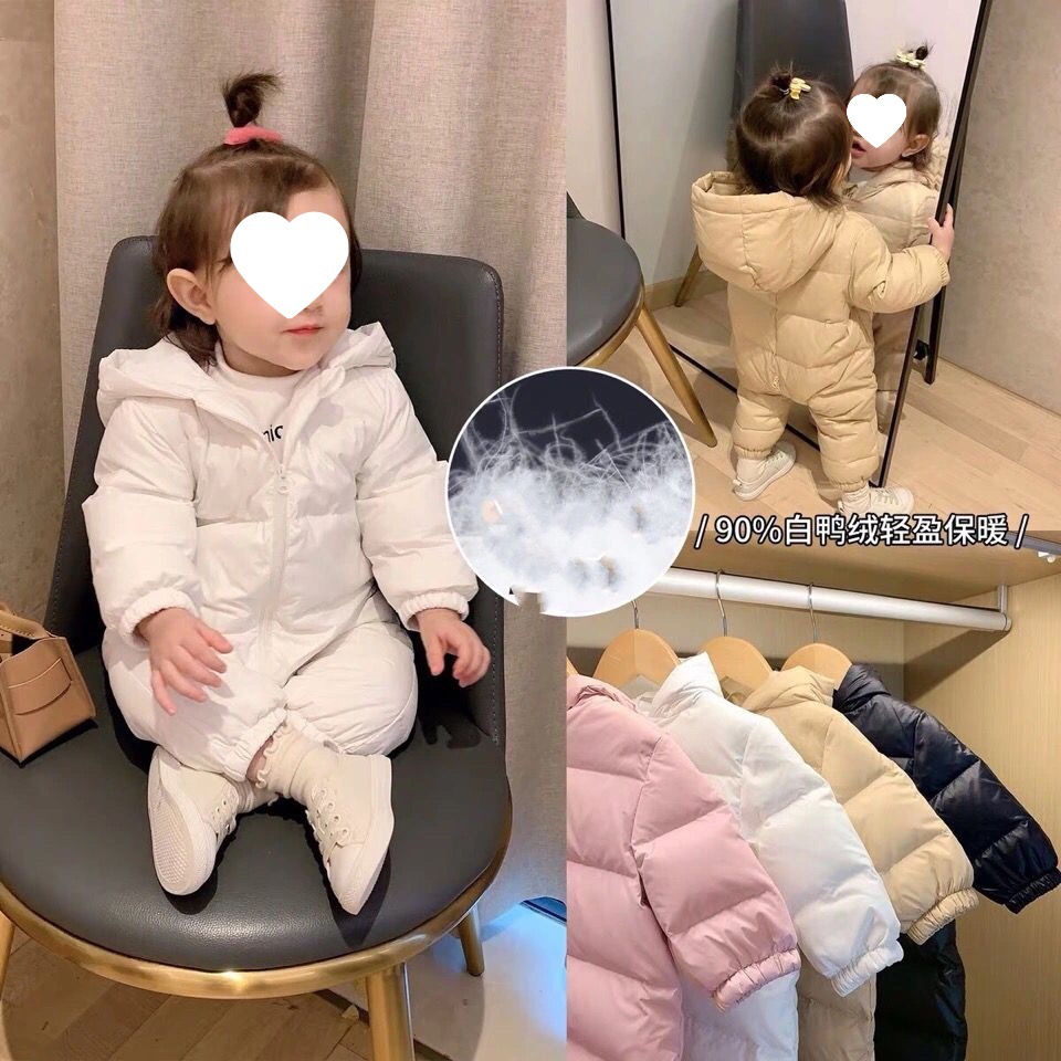 가을과 겨울을위한  의 원바디 면화 패딩 재킷은 갓 태어난 소년과 소녀를위한 옷을 등반하는면 패딩 재킷