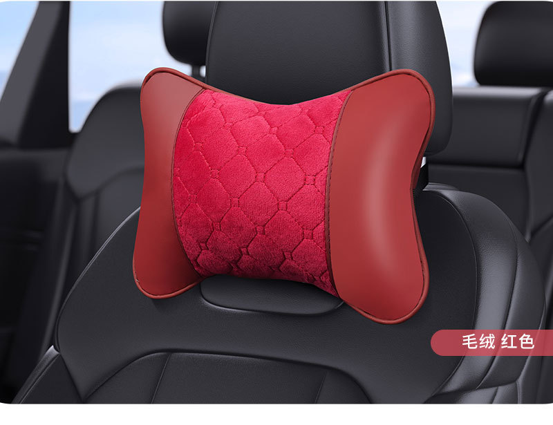 Car Seat Cushion Headrest, Breathable Mesh Neck Pillow, Car Cervical Pillow, Universal for All Seasons, Cross-Border Wholesale