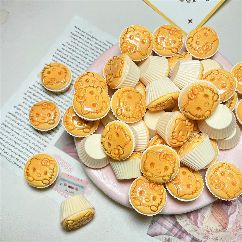 diy奶油胶仿真食玩高货kt纸杯蛋糕 发夹贴片手作自制挂件树脂配件详情5