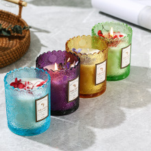 蕾丝杯香薰蜡烛干花系列持久留香无烟大豆蜡送礼伴手礼物源头工厂