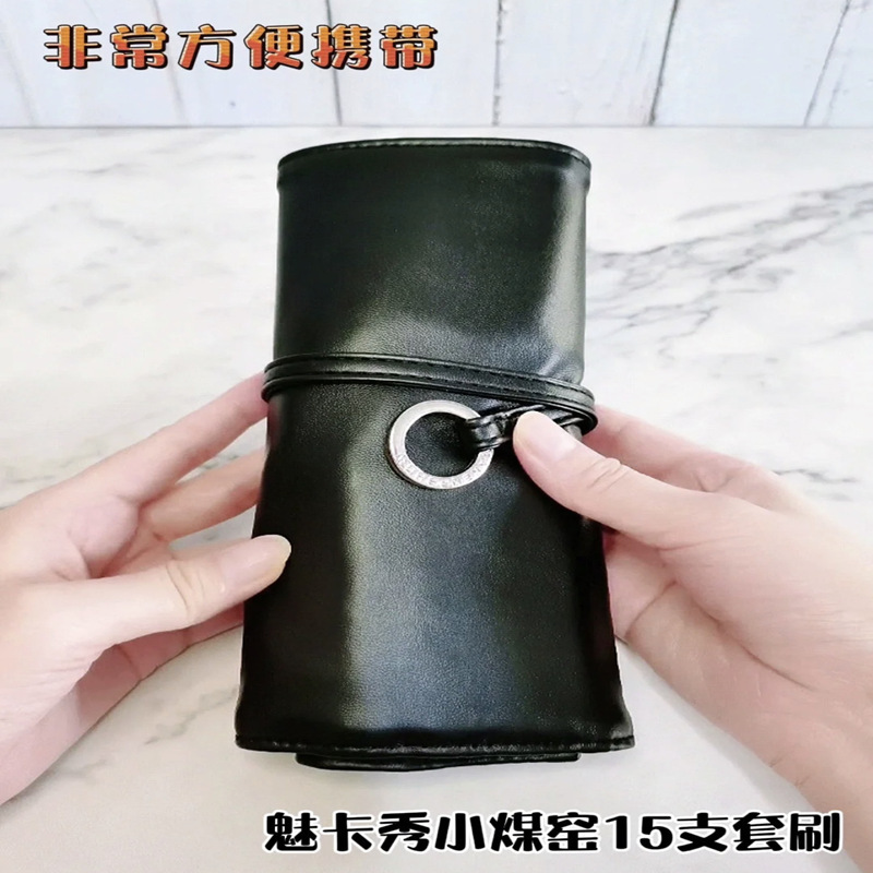 Meikaxiu メイクブラシセット 15 個滄州獣毛セットアイシャドウブラシファンデーションブラシチークブラシメイクアップアーティスト|undefined