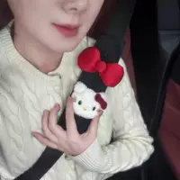 Сеть Red Hello Kitty ручной работы милый kt бант автомобильный ремень безопасности плечи анти-износостойкий декоративный автомобиль хорошее