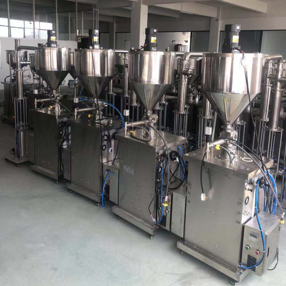 食用油灌装机、加热搅拌水循环灌装机、水循环灌装机 气动灌装机