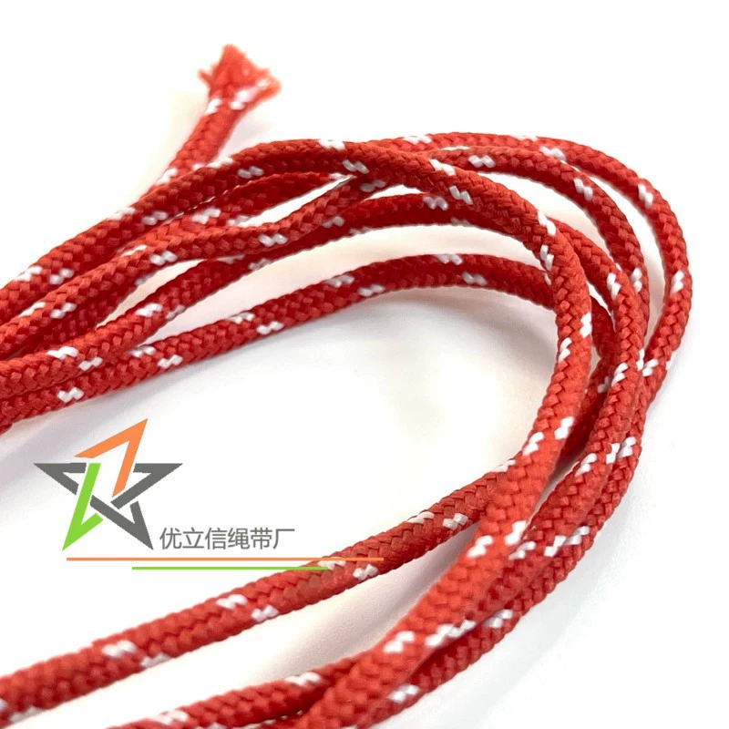 2 мм красный и белый цвет полиэстер канат большой красный белый прыгающий низкий прыгающий шелк полый шнур ювелирный шнур декоративный шнур