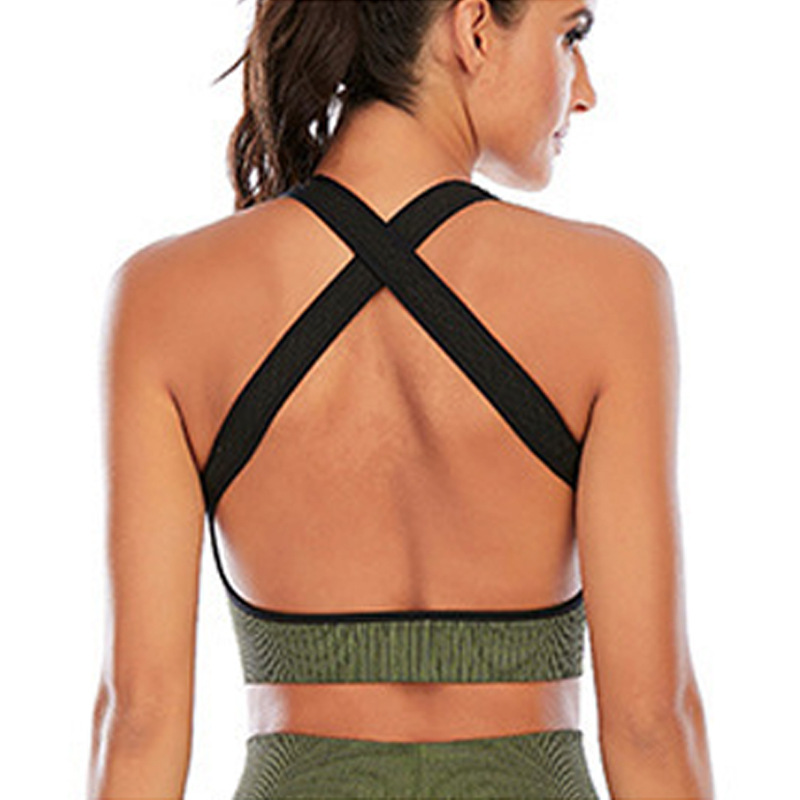 lulu瑜伽运动文胸跑步健身性感美背运动内衣外穿一片式瑜伽文胸女