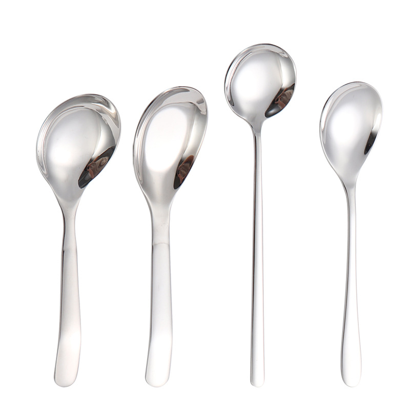 304 cucharas de acero inoxidable explotadas engrosadas profundizar cucharas de comida cucharas de arroz cucharas