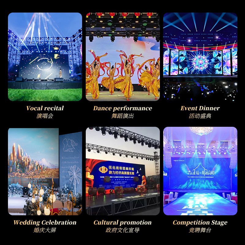 Pantalla de alquiler flexible interior y exterior de exhibición LED p3.91 pantalla electrónica LED para espectáculos escénicos a todo color