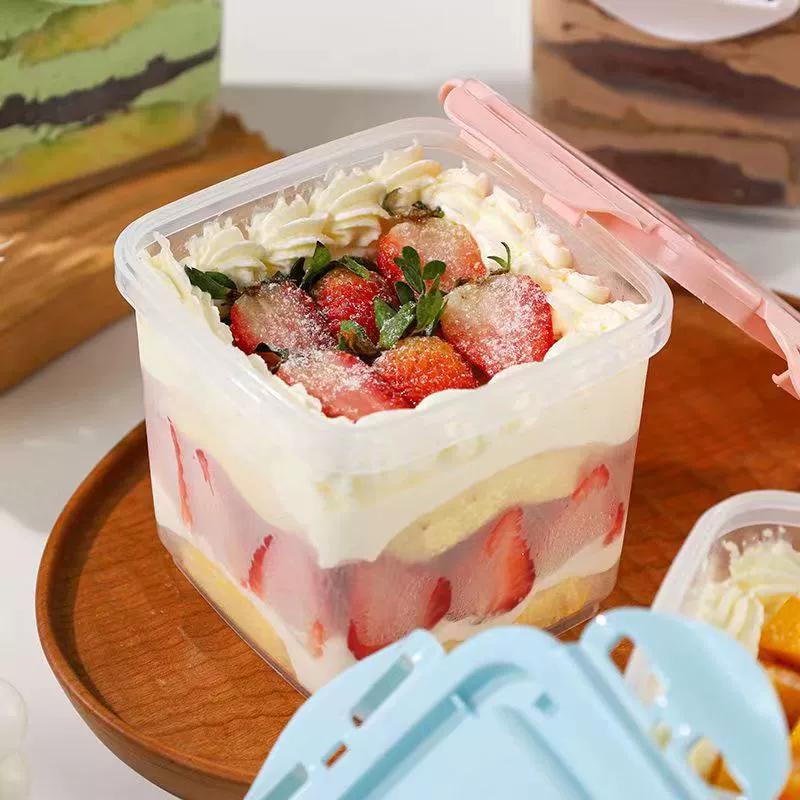 Бесплатная доставка Мусс тысячи слоев торта коробка упаковочная коробка для фруктовой рыбалки коробка для хранения молока тирамису может быть переработана