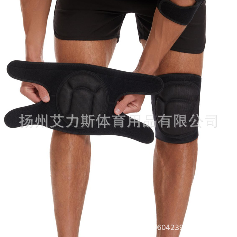龟壳海绵护膝男女舞蹈轮滑跪地防护排球篮球足球守门员朝拜佛滑雪