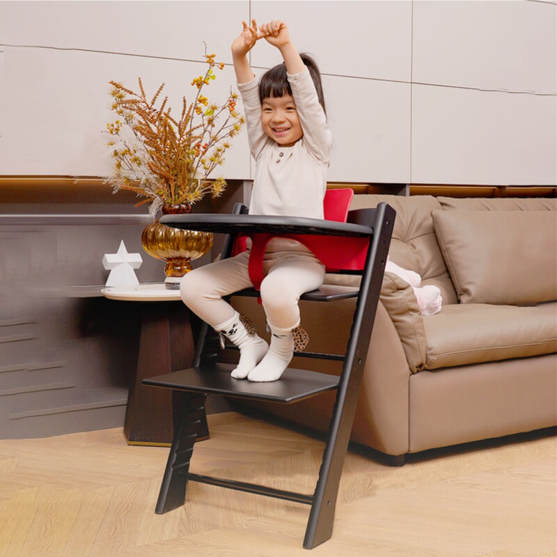 Beech Wood Growth Chair Children's Dining Chair Baby Chair Baby Dining Chair Children's Chair Infant Solid Wood Adjustable Home