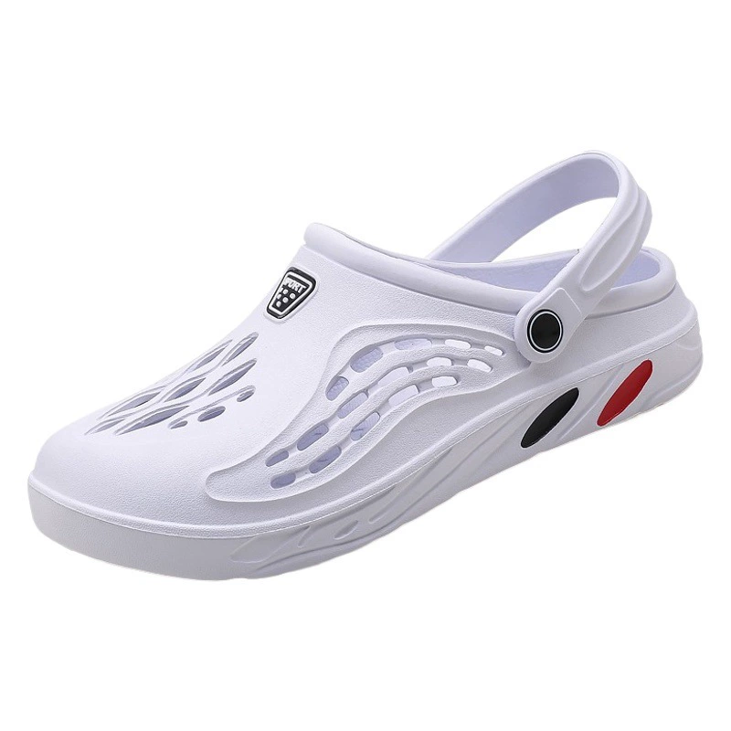 Большие размеры 4849, летняя мужская пляжная обувь, мужская обувь, обувь с большими отверстиями, тапочки, повседневные уличные летние сандалии для мужчин