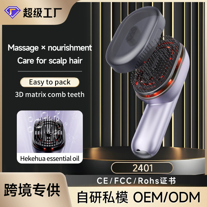 Трансграничные горячие продажи головы эфирное масло распыление массажная расческа Head EssenTial Oil Massage Comb