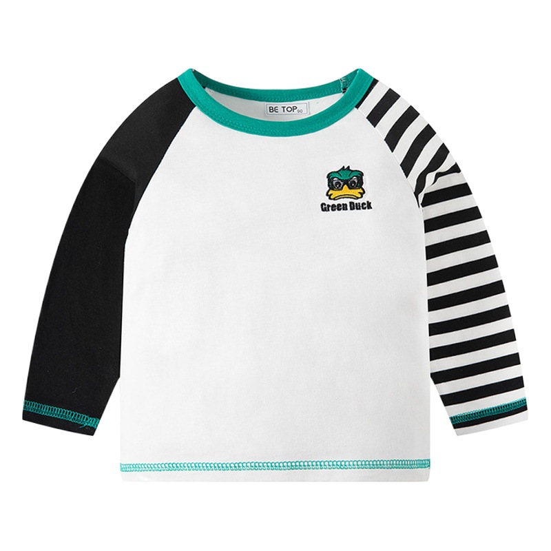 La parte superior del otoño de los niños de algodón de manga larga Camiseta de los niños