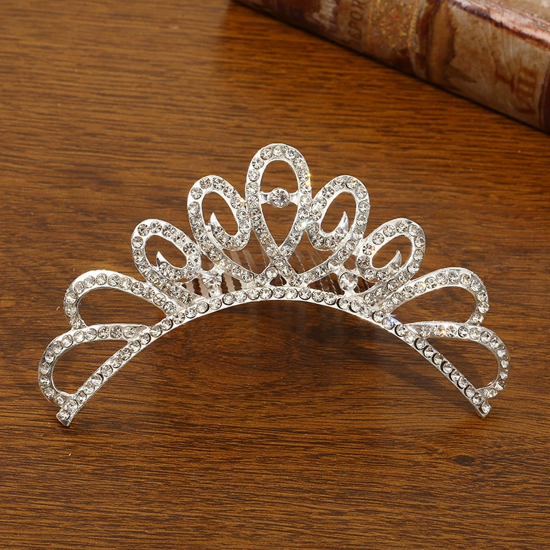 Детская металлическая тиара princess, блестящие стразовые ободки для волос, подарок на день рождения, несколько стилей