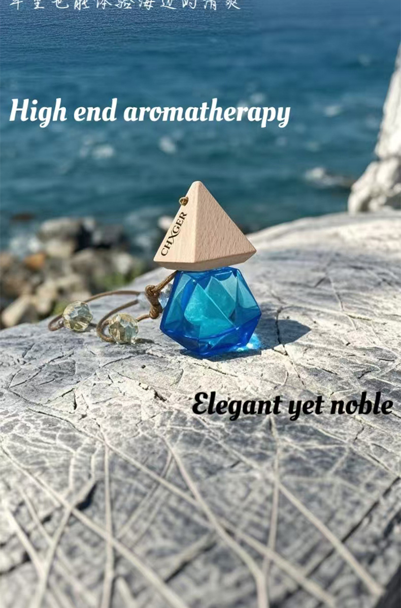 Amazon's Same Style Hanging Car Perfume Pendant with a High-End Feel, Essential Oil Fragrance, Long-Lasting Aroma, Deodorizing Floral Scent