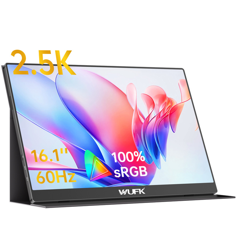 16.1-Inch 2.5K Monitor Suitable for Ps4/5 Ips Full-Screen Lcd Screen 2.5K High-Definition Widescreen External Display