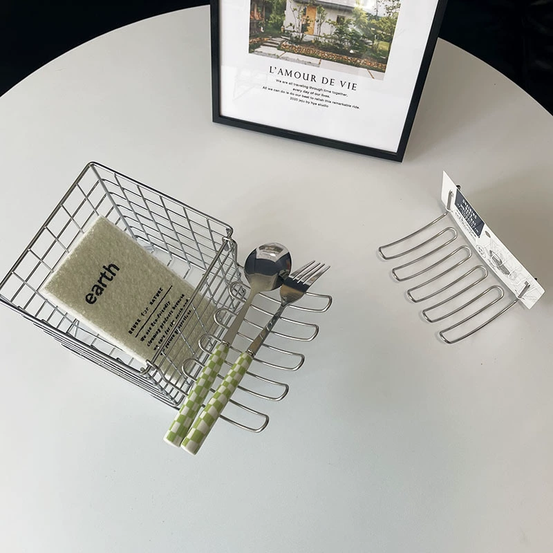 Экспортные аксессуары для сливной решетки из нержавеющей стали, кронштейн для раковины без перфорации, сливная решетка для кухонных мелочей, небольшие предметы для сушки.