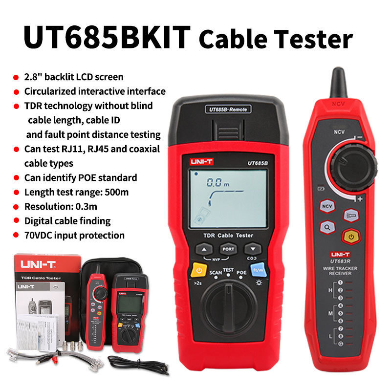 优利德UT685B-KIT电缆测试仪高精度仪多功能网线网络寻线仪
