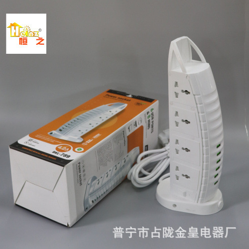 创意 新式 新款 帆船酒店6USB 立式台式 帆船插座