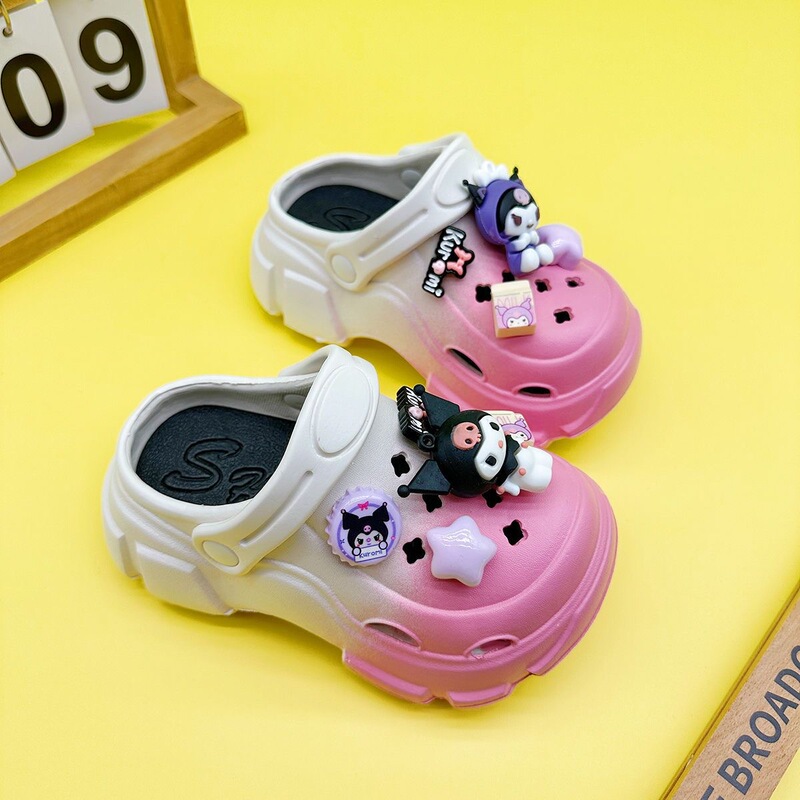 Eva kulomi girls gradient hole shoes summer indoor large children outside wear beach sandals women wholesale Eva kulomi girls gradient hole shoes summer indoor large children outside wear beach sandals women wholesale