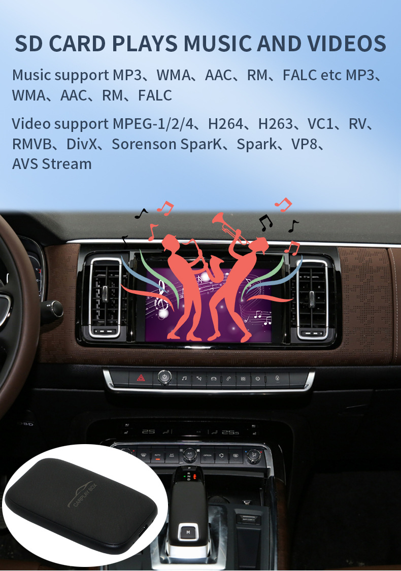Cross-Border Wireless Carplay to Android Auto Video Box Wired to Wireless Carplay Adapter