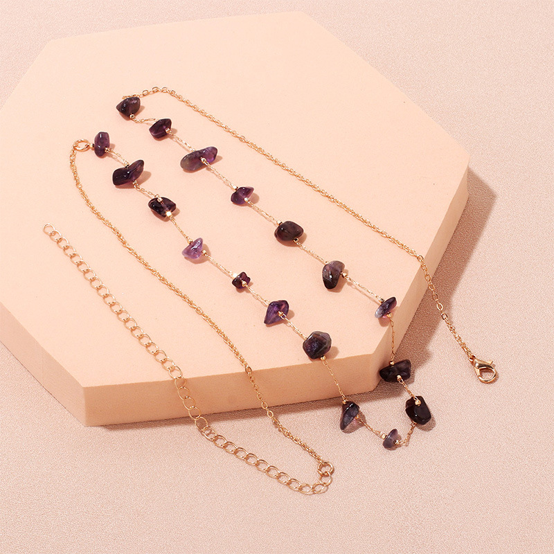 مثير هندسية طلاء المعادن Crystal Chainpicture4