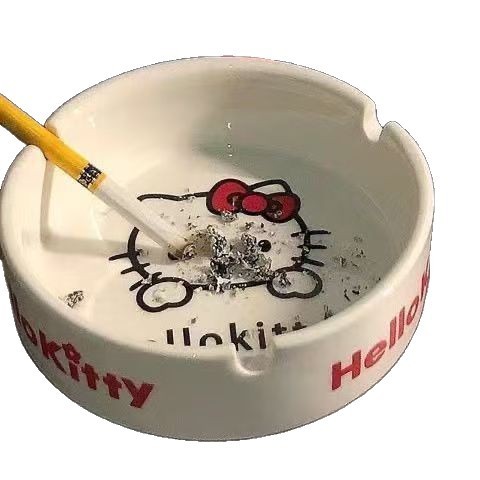 送给男朋友礼物Hello Kitty烟灰缸新款可爱潮流高颜值陶瓷其他家|undefined