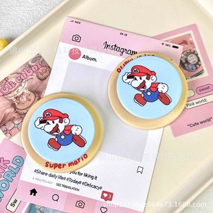 Original Design Cartoon Magnetic Holder Airbag Retractable Suitable for Magsafe Mobile Phone Lazy Portable High-End Sense