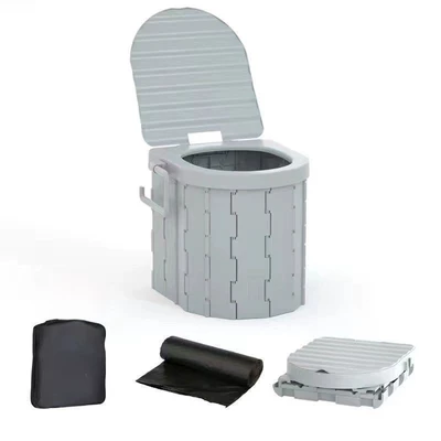 Outdoor Car Toilet Portable: Kempinq və səyahət - integrated-gray-toilet-garbage-bag