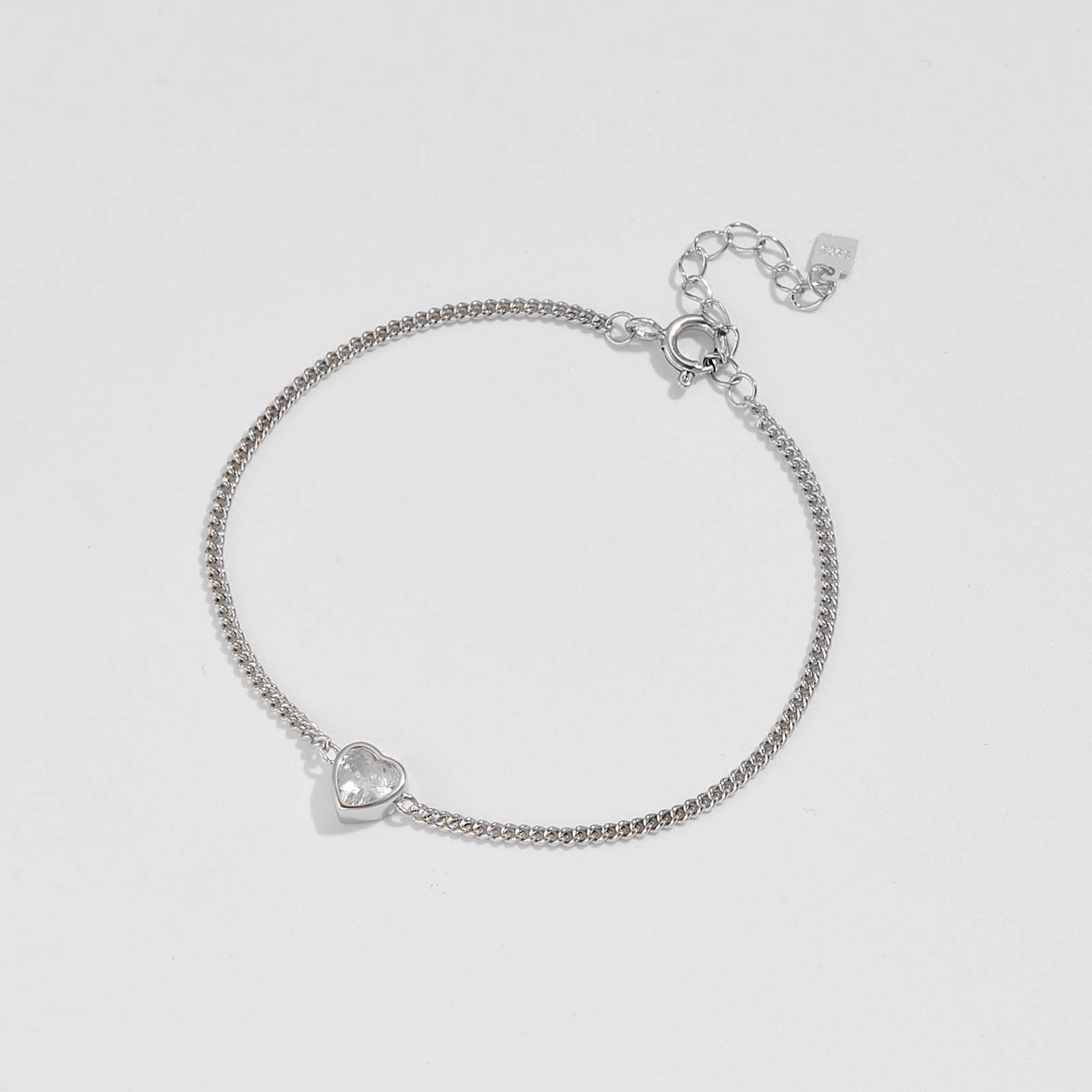 18K Real Gold Plated, Platinum Plated Plating Material 925 Sterling Silver Pendant Material Zircon Inlay Material 925 Sterling Silver Bracelets Simple Style Commute