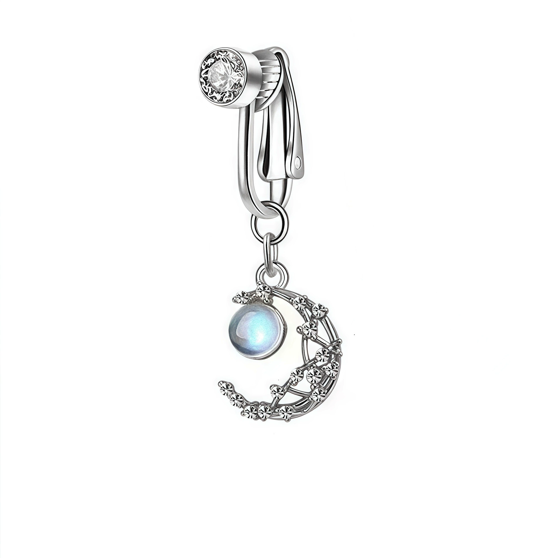 (Cross-border trading), ear clips with zircon, accessory with bow, Amazon