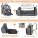 Cross-border Portable Folding Crib Mummy Bag Multi-functional Outgoing Lightweight Large Capacity Casual Backers Baby Bag