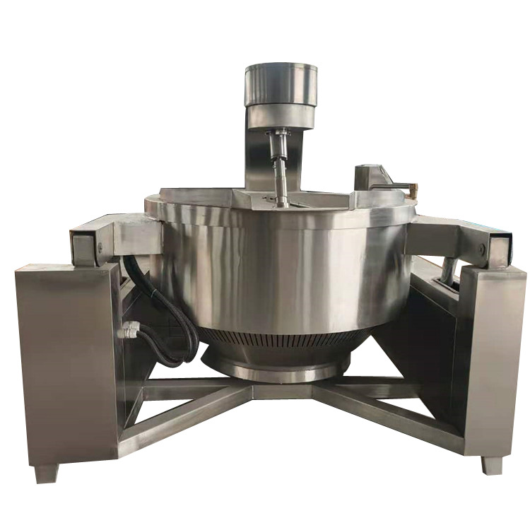 牛肉辣椒酱炒锅厂家直供500L电磁加热行星刮底搅拌炒锅 升温迅速