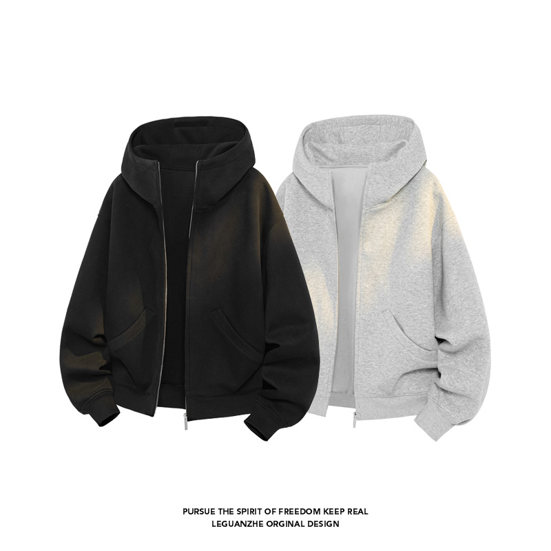 400 g schweres Sweatshirt aus chinesischer Baumwolle für Damen und Herren, Frühling und Herbst, amerikanischer Retro-Stil, hochwertige Silhouette_voghion.com
