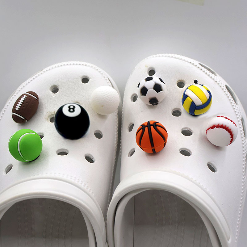 Cross-border Hot Stereo Hole Shoes Casual Ball Shoes Flower Pvc Solid Hole Shoes Accessories Football Basketball Volleyball