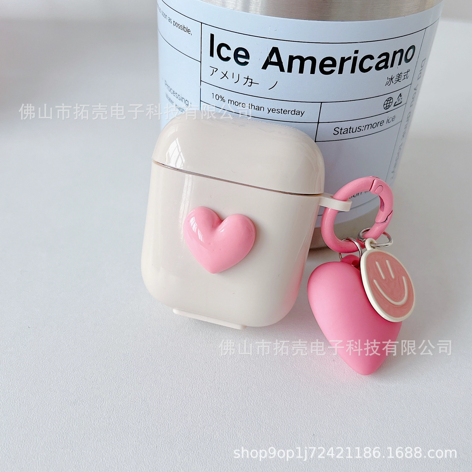 Apple, фуксия совместимые наушники, белый защитный чехол, 3м