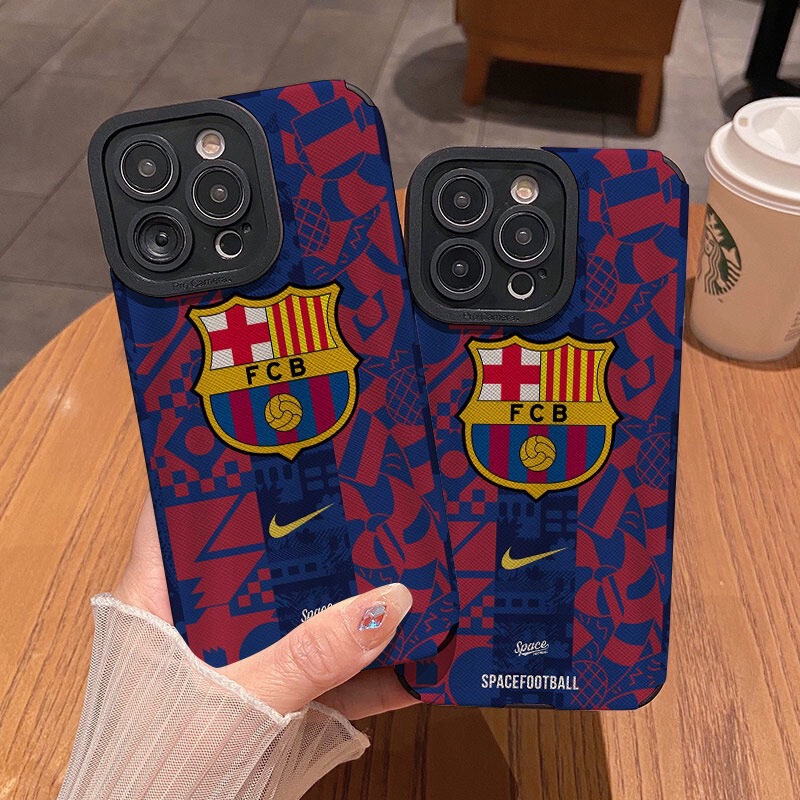 Barcelona Team Emblem Suitable for Apple 17Promax Mobile Phone Case Iphone17/16 Silicone 15 Soft Shell 14 Anti-Fall 13P