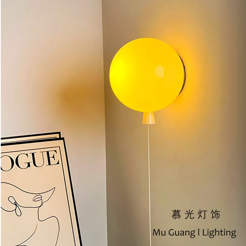 Brokis Memory Glass Balloon Wall Lamp Modern Minimalist Designer Creative Colorful Children's Room Bedside Lamp Brokis Memory Glass Balloon Wall Lamp Modern Minimalist Designer Creative Colorful Children's Room Bedside Lamp