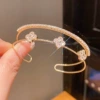 12# Open Bracelet-Gold-Clover
