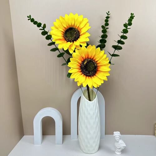 Sunflower Artificial Flower High-end Simulation Potted Chrysanthemum Fake Flower Home Living Room Decoration TV Cabinet Dining Table Decorations